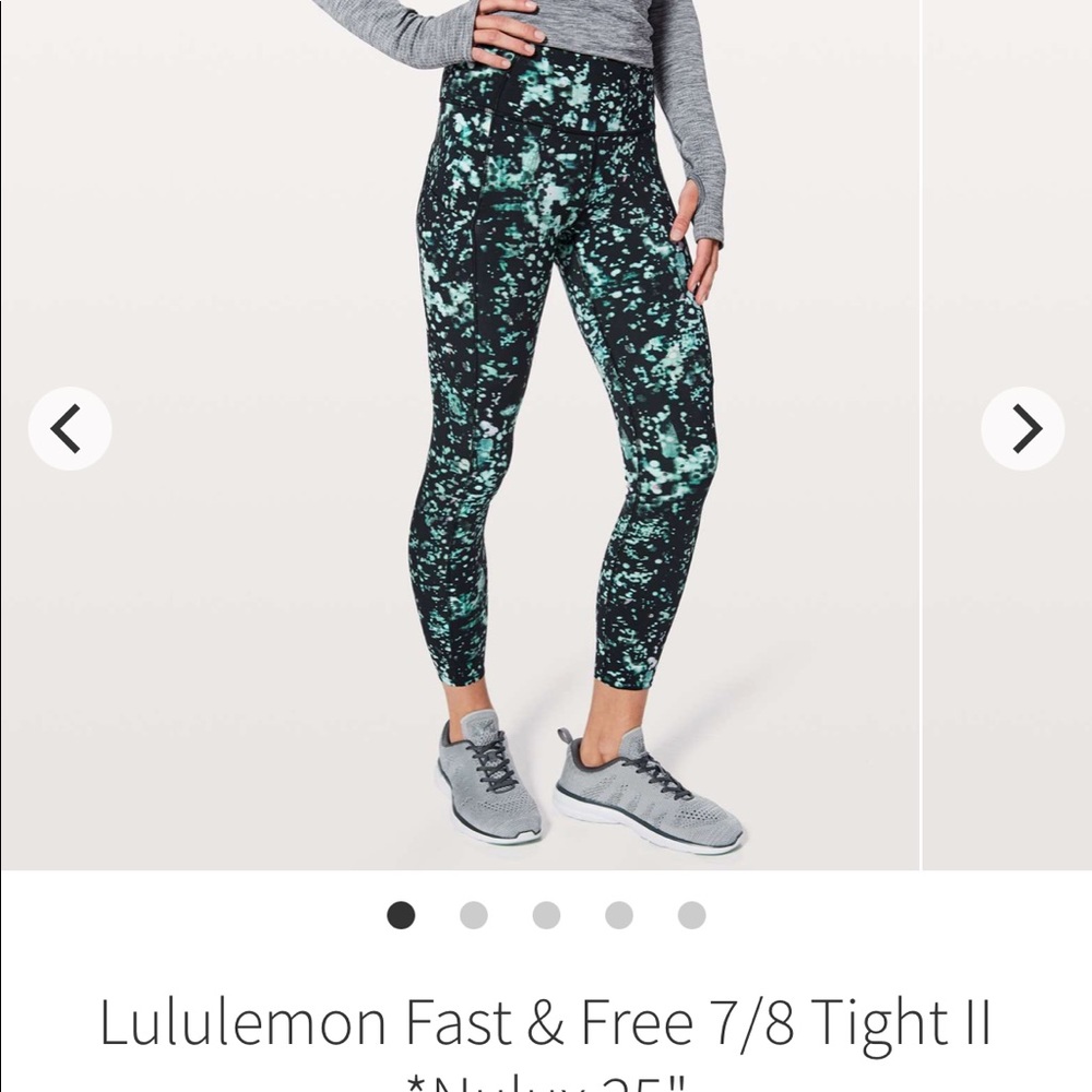 EUC Lululemon Fast & Free pixel haze 4